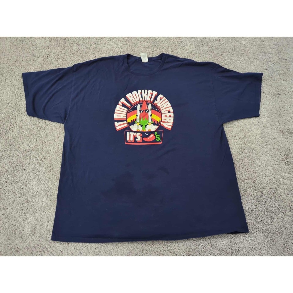 "It Ain't Rocket Surgery‎ It's Chili's" T Shirt Mens 4XLT TALL Hanes Employee